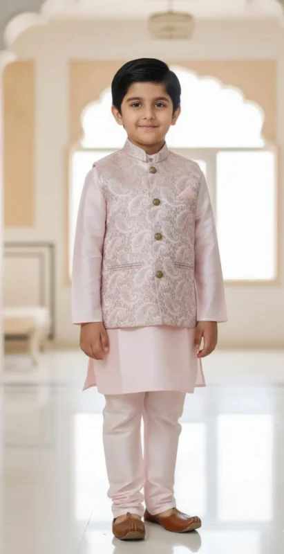 Latest Shyam Vol 60 Heavy Jacquard Kurta Pajama With Koti Kids Wear Wholesale 2026