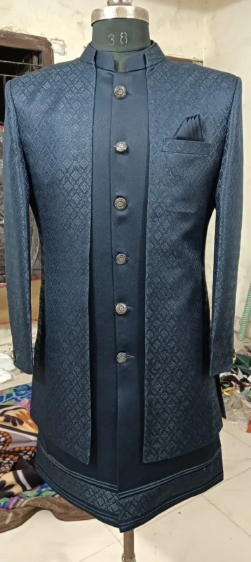 Latest ShyamA Heavy Satin Wedding Kurta Pajama With Jacket Wholesale 2026