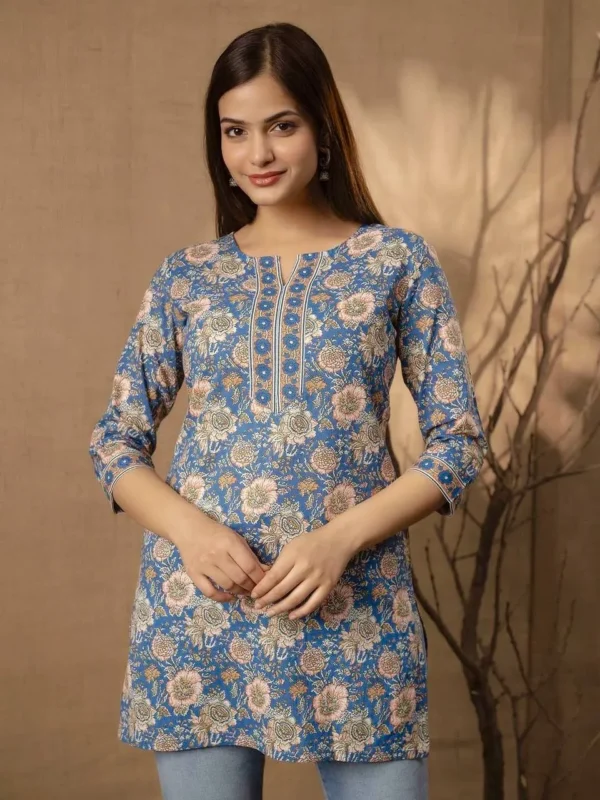 Buy SS2016 Cotton Printed Mix Short Top Western Wear Wholesale 2026