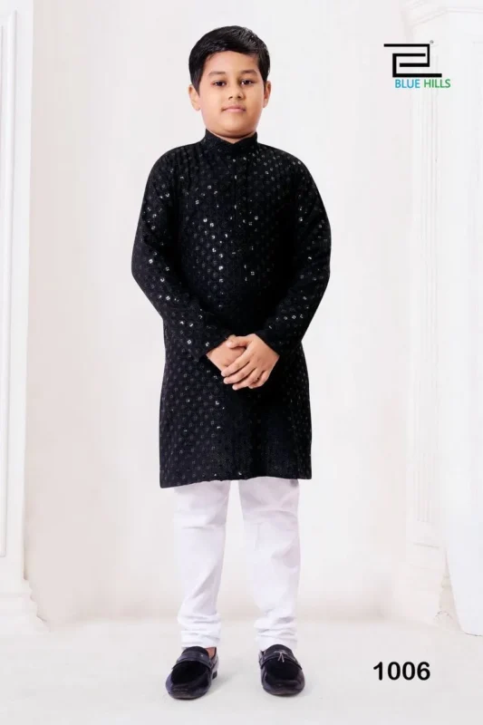 Beautiful SS2016 Prince Rayon Chikankari Work Kurta Pajama Kids Wear Wholesale 2026