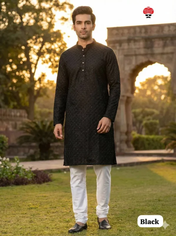 Buy SS2016 Silk Designer Kurta Pajama Men’s Wear Wholesale 2026