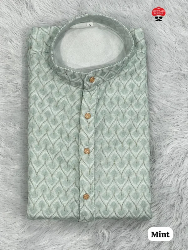 Buy SS2016 Silk Designer Kurta Pajama Men’s Wear Wholesale 2026