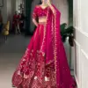 WMN 1459 Natural Silk Sequins Thread Lehenga Choli