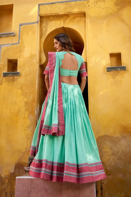 Launching WMN 1901 Pure Chanderi Thread Work Lehenga Choli Wholesale 2026