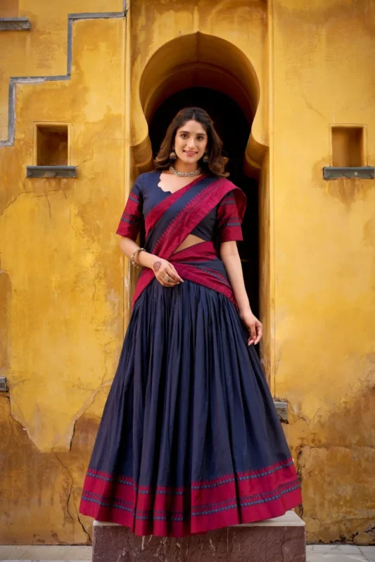 Launching WMN 1901 Pure Chanderi Thread Work Lehenga Choli Wholesale 2026