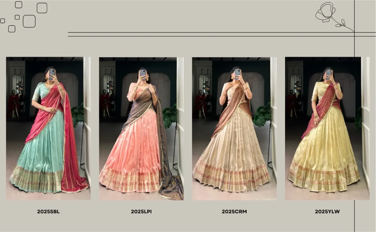 Buy WMN 2025 Dupion Silk Lehenga Choli With Zari Weaving Wholesale 2026