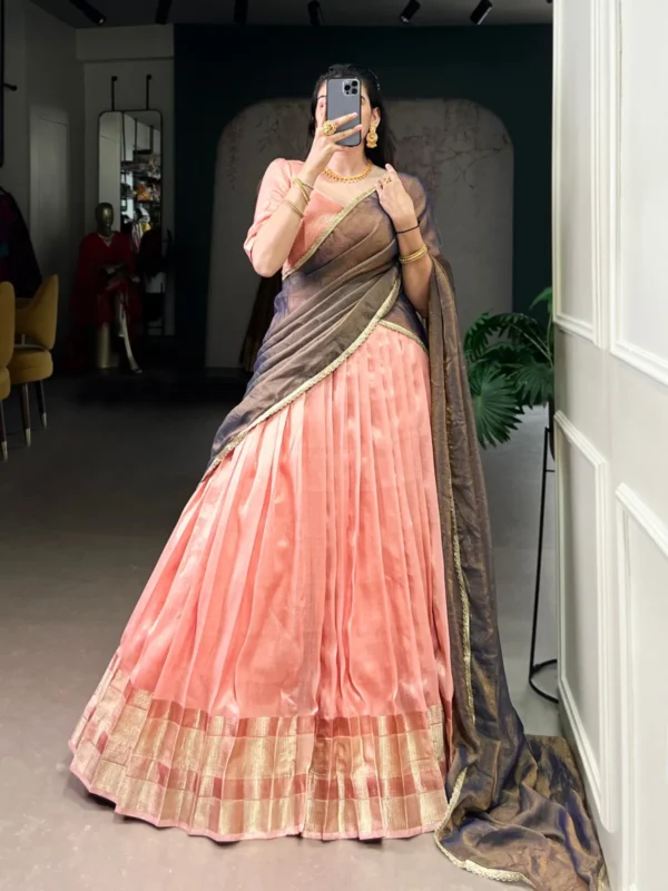Buy WMN 2025 Dupion Silk Lehenga Choli With Zari Weaving Wholesale 2026