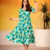 WMN 4509 Vichritra Silk Floral Printed Kurti Below 1000