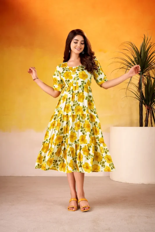 Beautiful WMN 4509 Vichritra Silk Floral Printed Kurti Below 1000 Wholesale 2026