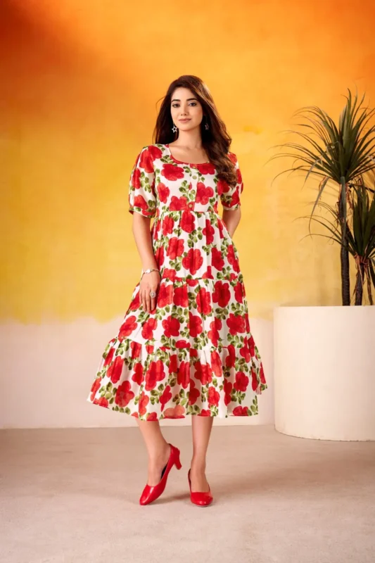 Beautiful WMN 4509 Vichritra Silk Floral Printed Kurti Below 1000 Wholesale 2026