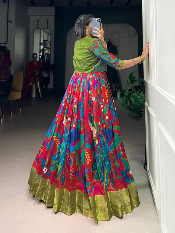 Stylish WMN 5035 Tasar Silk Kalamkari Printed Weaving Gown Wholesale 2026