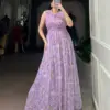 WMN 5200 Weightless Marbal Floral Printed Gown