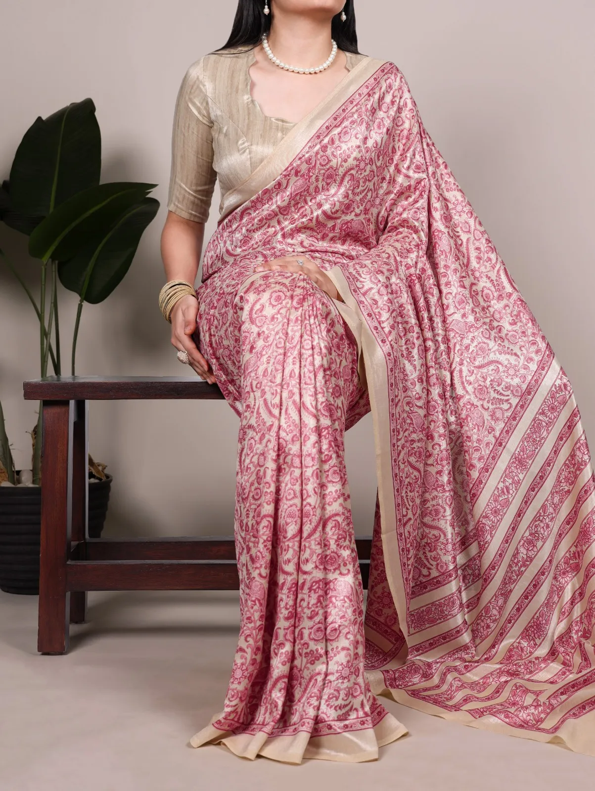 Latest WMN 7014A Tasar Silk Printed Uniform Sarees Wholesale 2026
