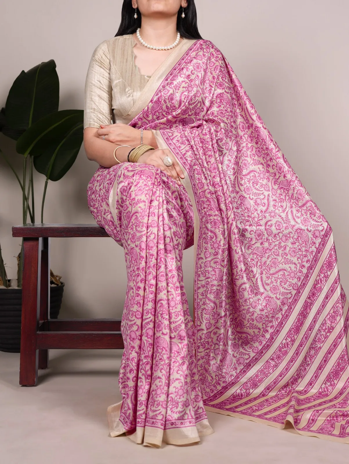 Latest WMN 7014A Tasar Silk Printed Uniform Sarees Wholesale 2026