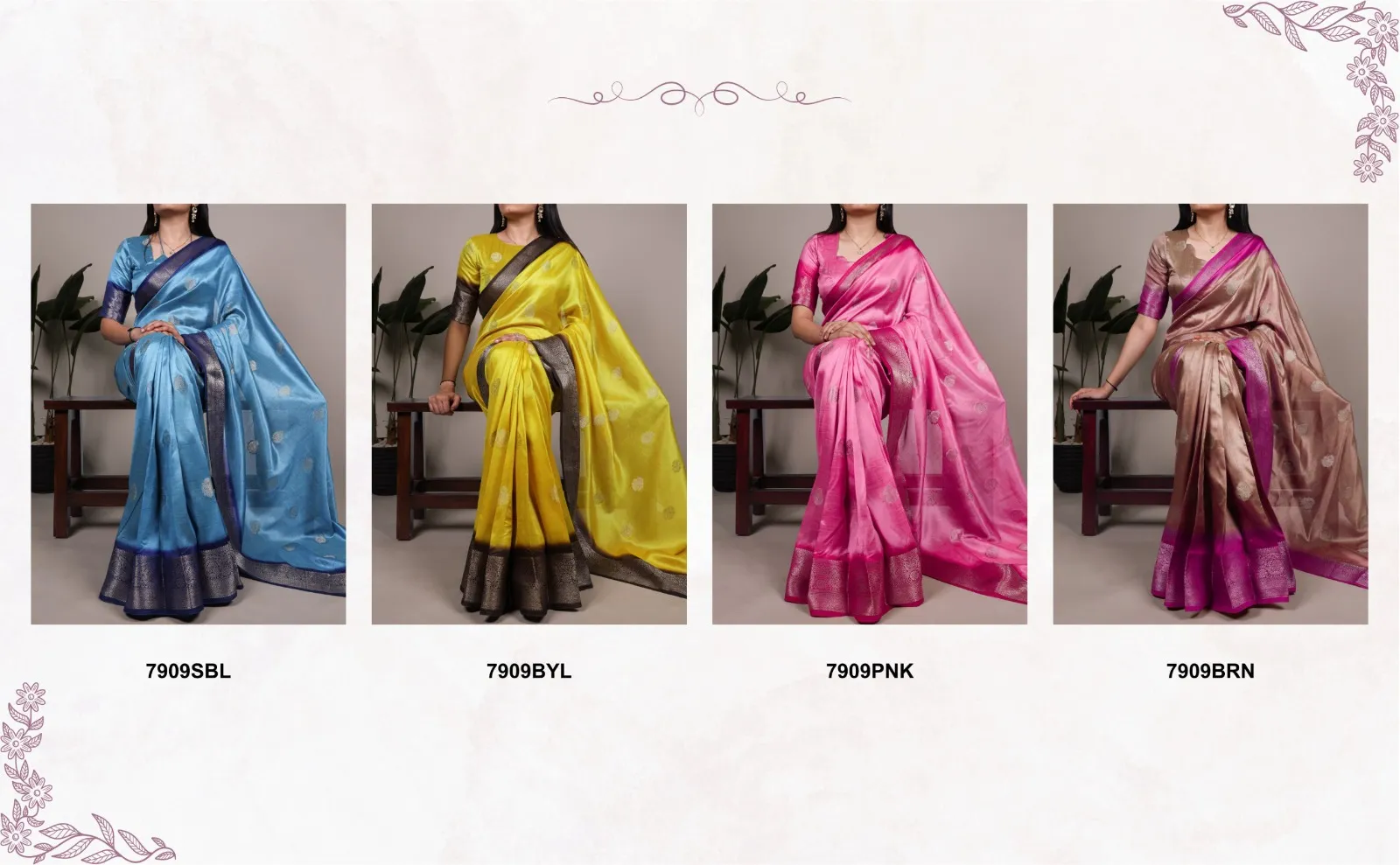 Buy WMN 7909 Rumali Silk Festival Wear Saree Below 1000 Wholesale 2026