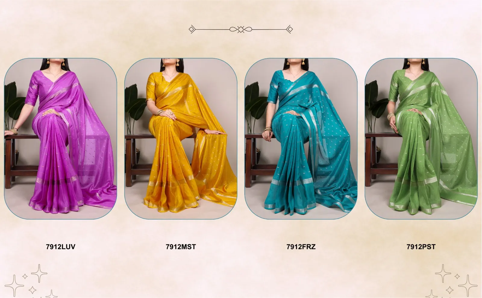 Beautiful WMN 7912 Crepe Weaving Work Occasion Sarees Wholesale 2026