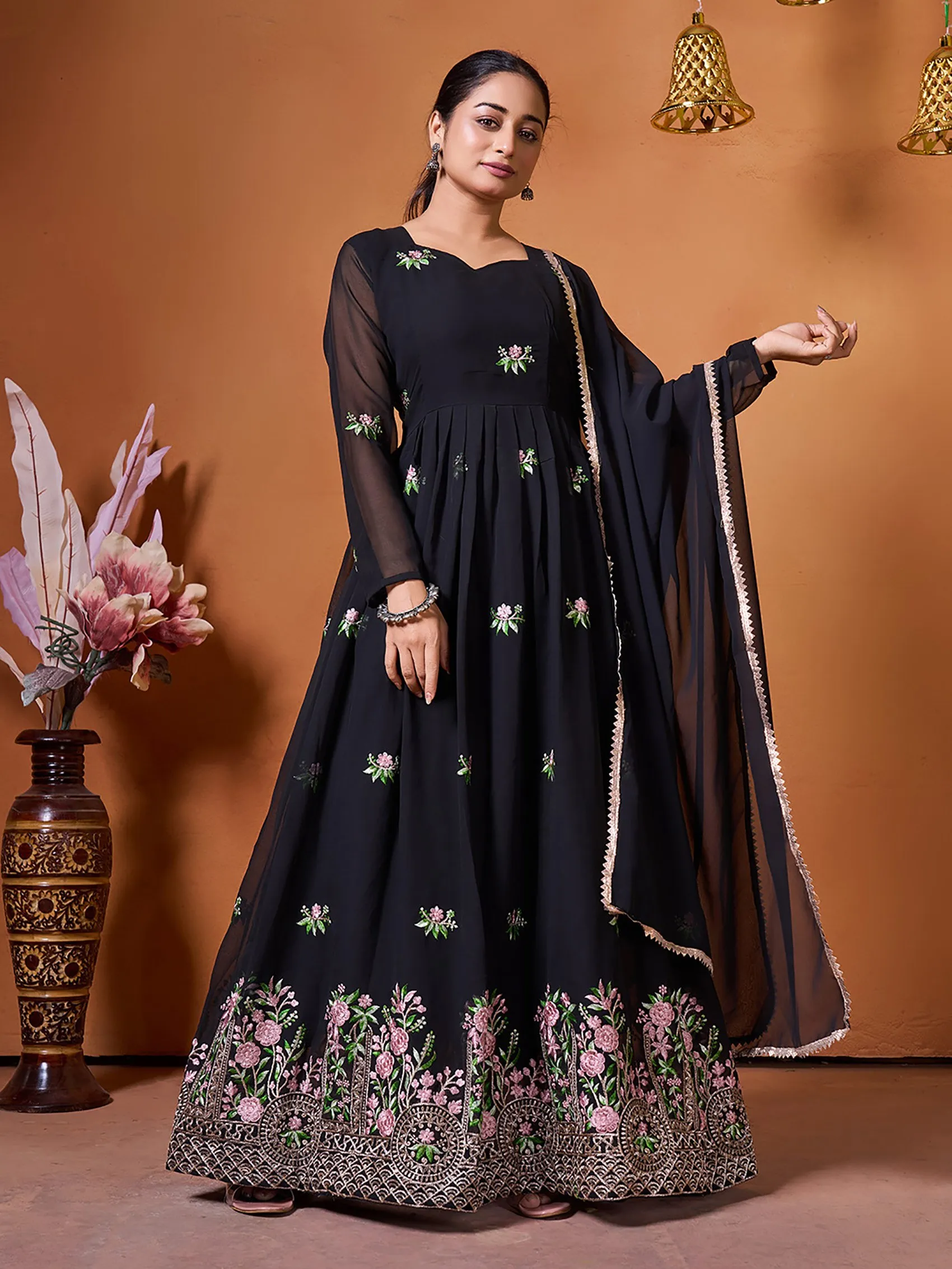 FFD Sarita Georgette Anarkali Gown Wholesale