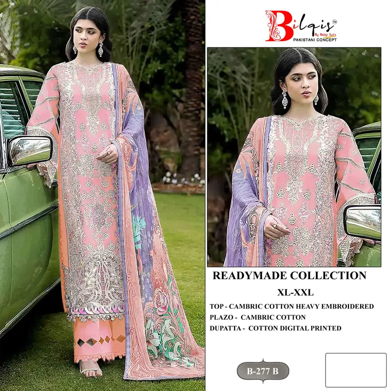 Latest Bilqis B 277 A To D Cambric Cotton Lawn Embroidered Pakistani Salwar Kameez Wholesale 2026