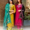 Wooglee Ehsaas Vol 2 Viscose Thread Worked Kurti With Bottom Dupatta Wholesale
