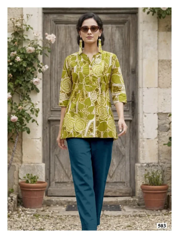 Buy Tips And Tops Victoria Vol 5 Cotton Printed Fancy Short Top Collection Wholesale 2026