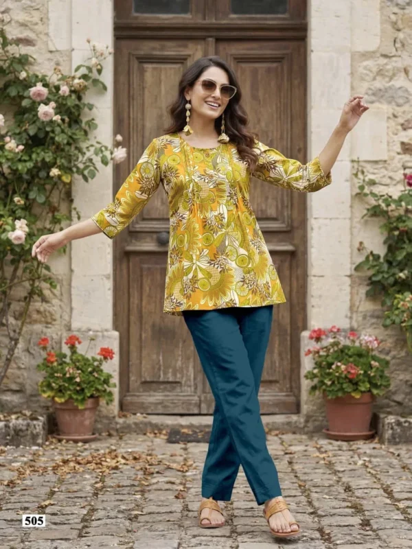 Buy Tips And Tops Victoria Vol 5 Cotton Printed Fancy Short Top Collection Wholesale 2026