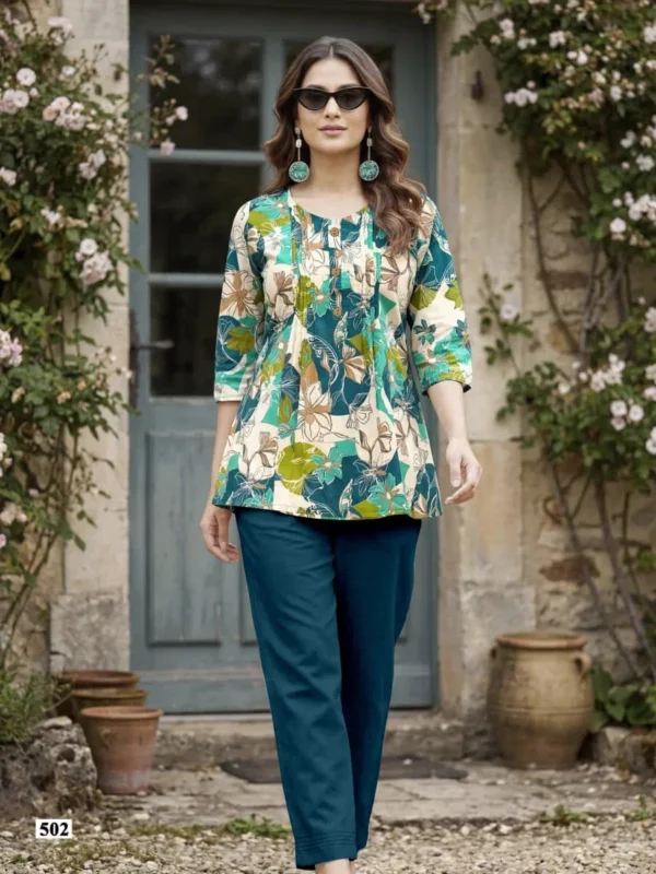 Buy Tips And Tops Victoria Vol 5 Cotton Printed Fancy Short Top Collection Wholesale 2026
