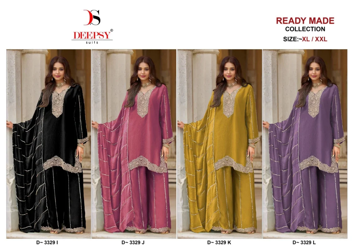 Stylish Deepsy D 3329 Readymade Fandy Satin With Heavy Beats Worked Salwar Kameez Wholesale 2026