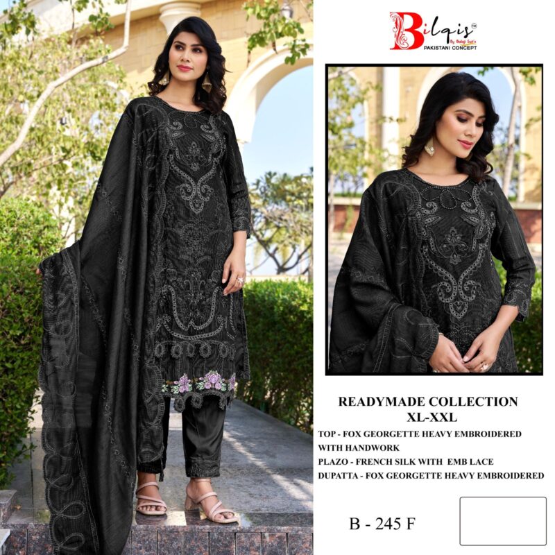 Latest Bilqis B 245 E To I Georgette Embroidered Salwar Kameez Wholesale 2026