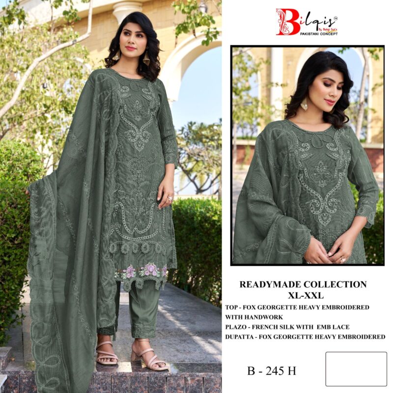 Latest Bilqis B 245 E To I Georgette Embroidered Salwar Kameez Wholesale 2026