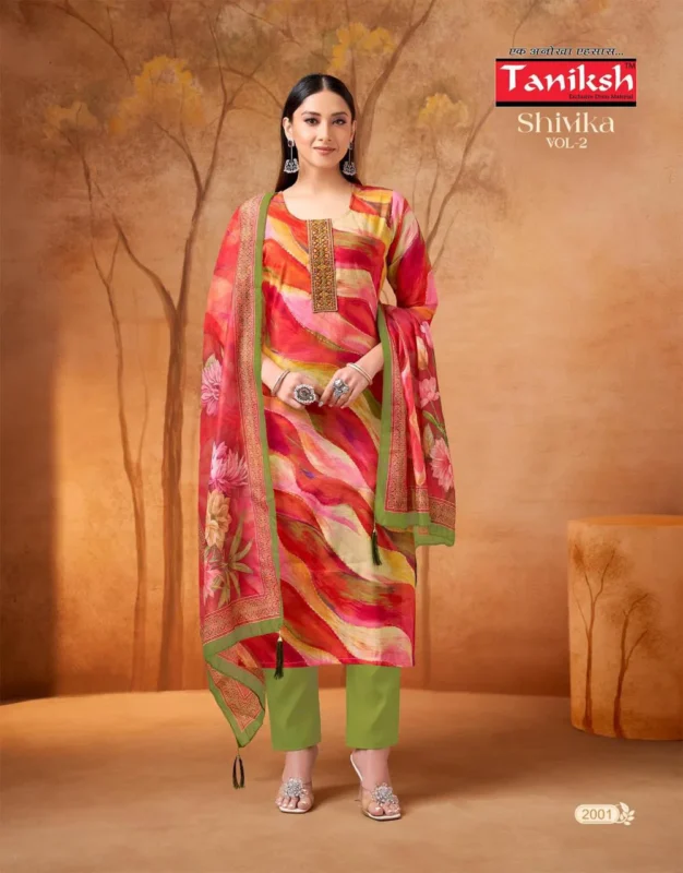 Beautiful Taniksh Shivika Vol 2 Muslin Print With Embroidery Work Top With Bottom And Dupatta Wholesale 2026