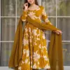 FFD Rayon slub Anarkali Readymade Dress Wholesale