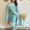 FFD Vichitra Silk Embroidery Readymade Dress Wholesale