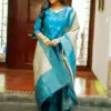 FFD Jacquard Weaving Sky Blue Readymade Dress Wholesale