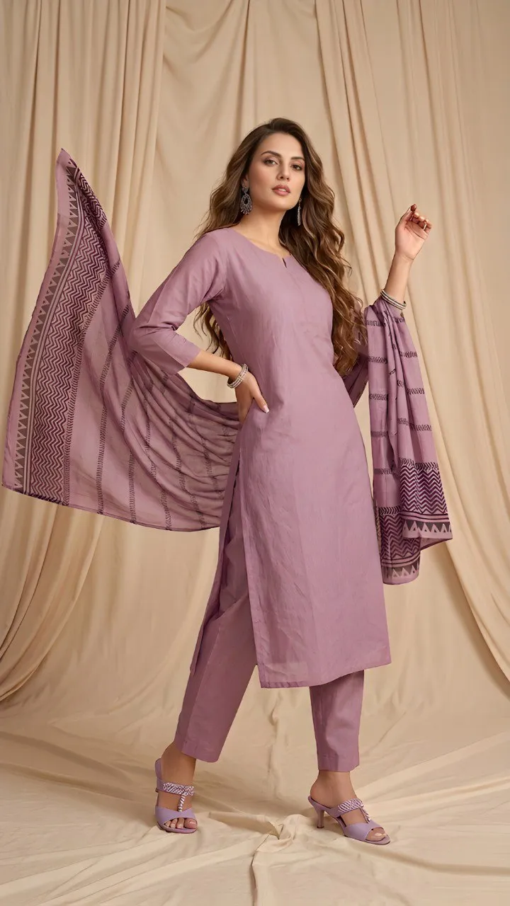 Shiv 6020 Pink Cotton Office Wear Kurti Wholesale