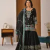 NFD 5057 Vichitra Silk Designer Party Wear Sharara Suit Wholesale