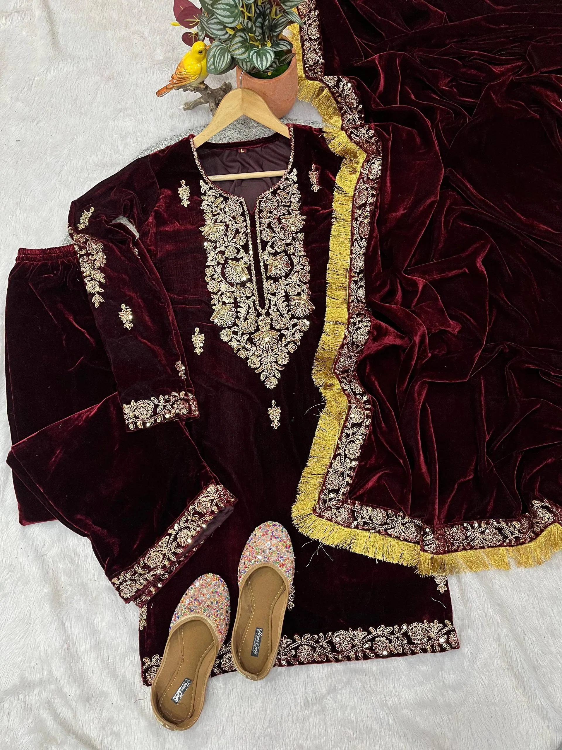 Latest RBC 1128 Velvet Embroidery Wedding Readymade Dress Wholesale 2026