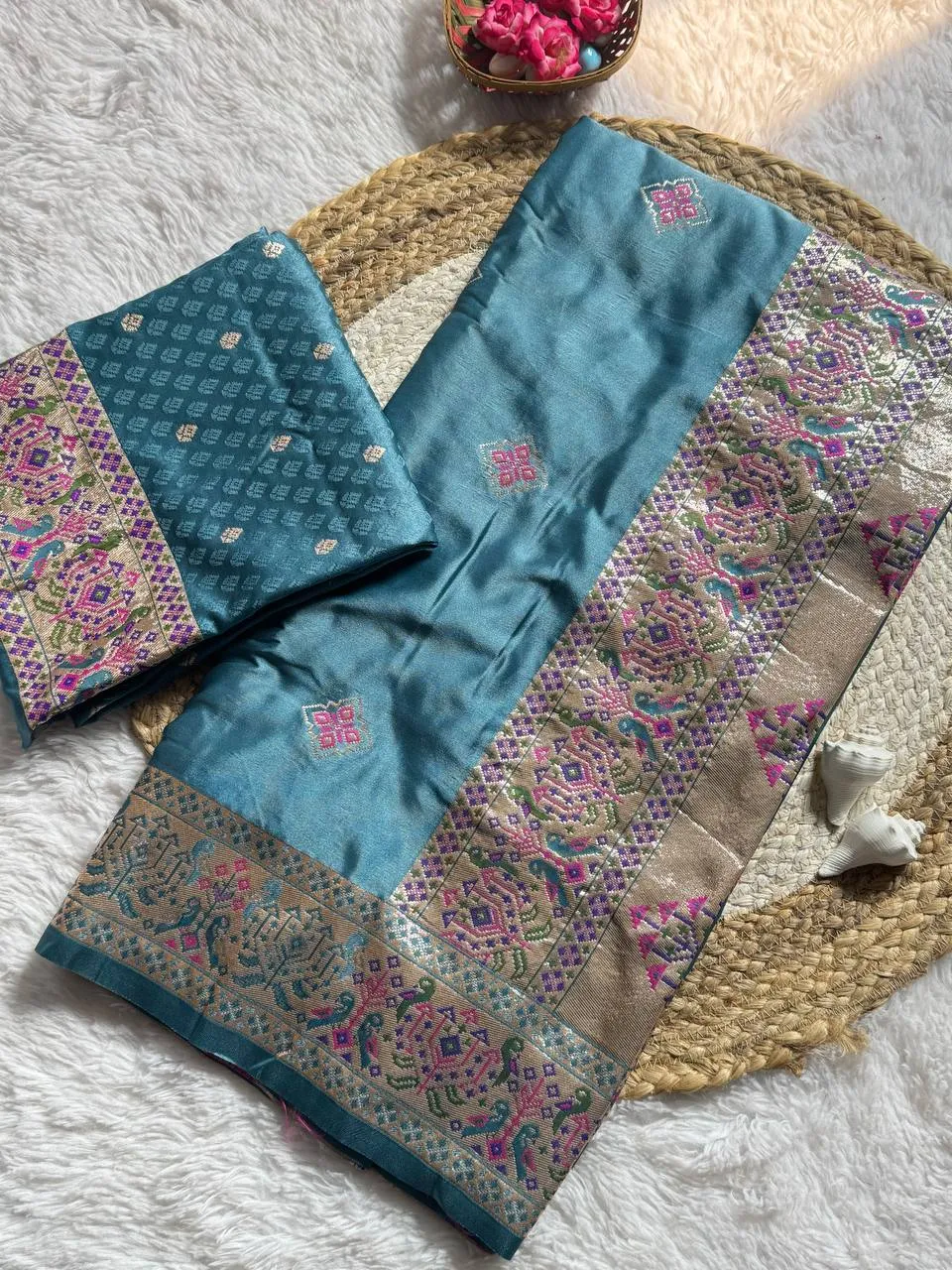 Latest WMS Soft Sartin Zari Work Festival Saree Wholesale 2026