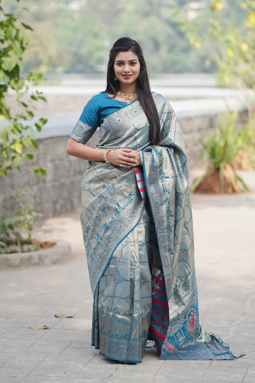 WMS Soft tissue Silk Saree Wholesale