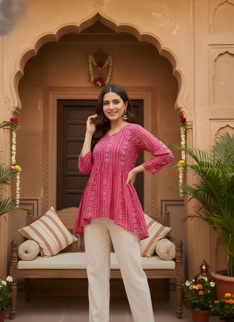 Shiv Vol 425 Georgette Printed Top Wholesale