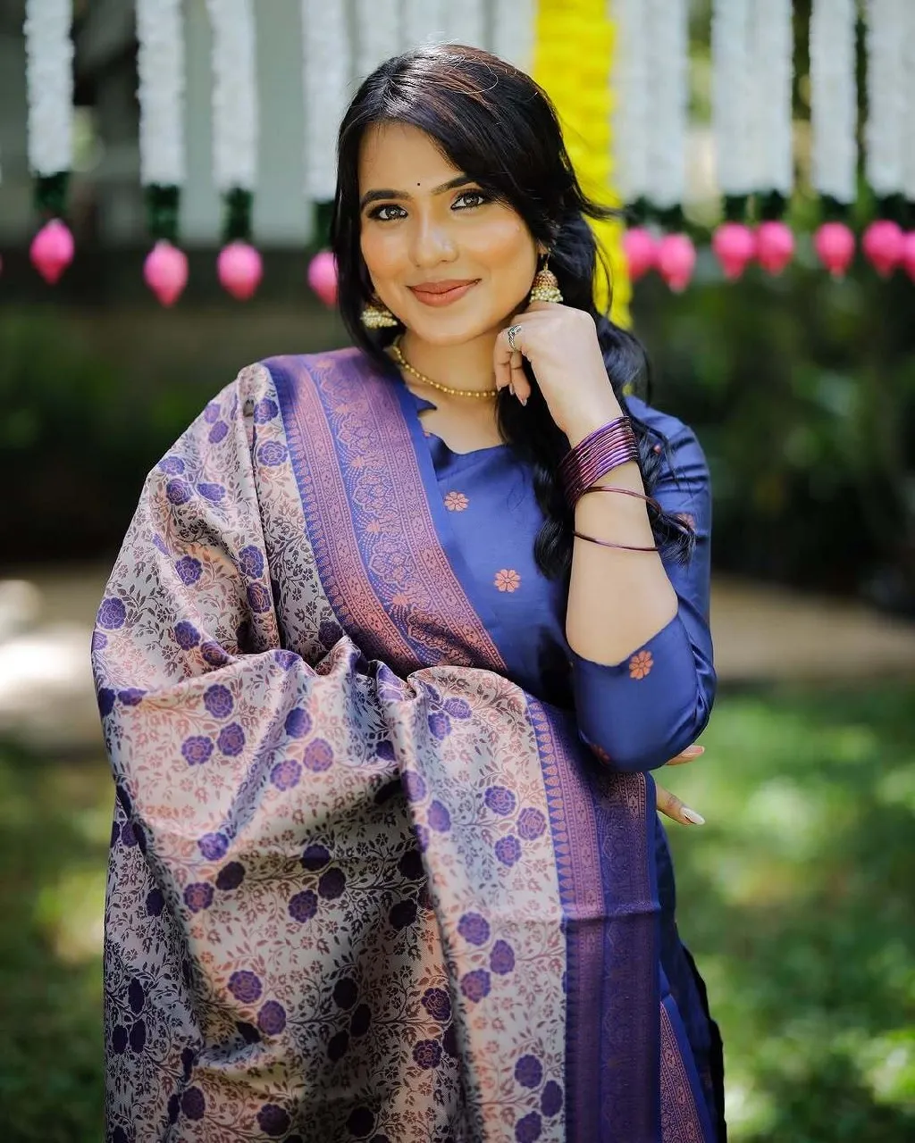 Latest FFD Jacquard Silk Festival Readymade Dress Wholesale 2026