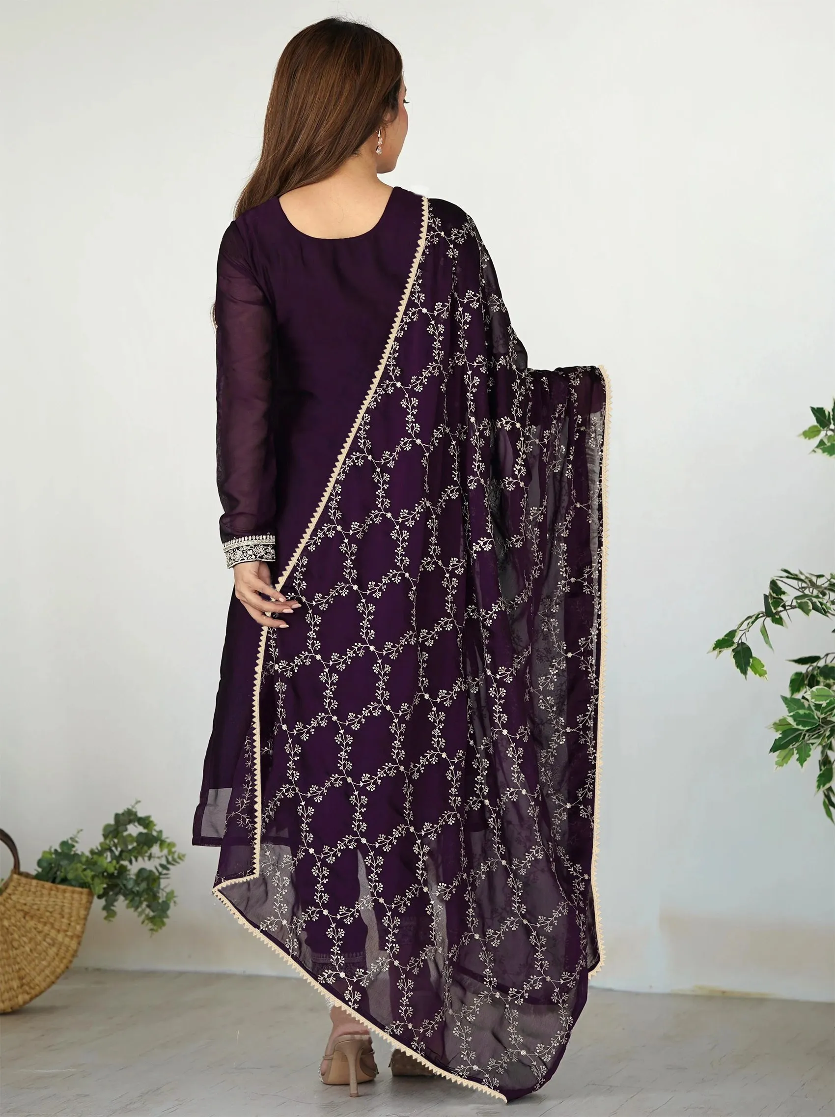 Launching FFD Georgette Embroidery Readymade Dress Wholesale 2026