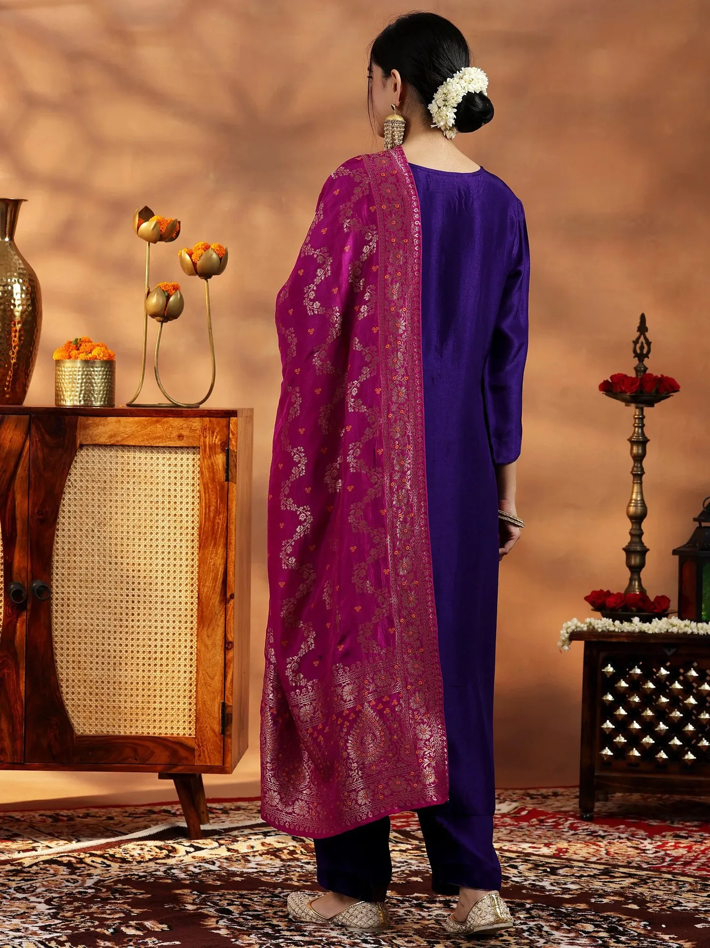 Buy FFD Art Silk Embroidery Weaving Readymade Dress Wholesale 2026