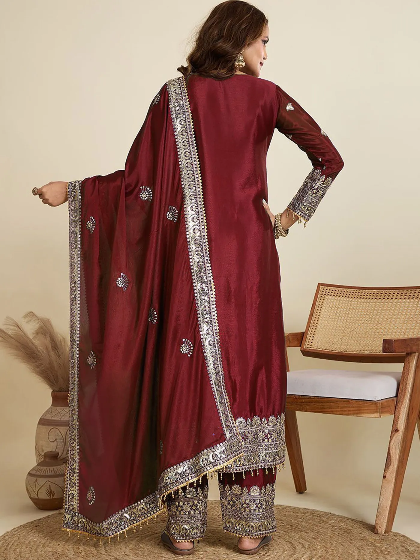 Stylish FFD Jalpari Designer Embroidery Readymade Dress Wholesale 2026