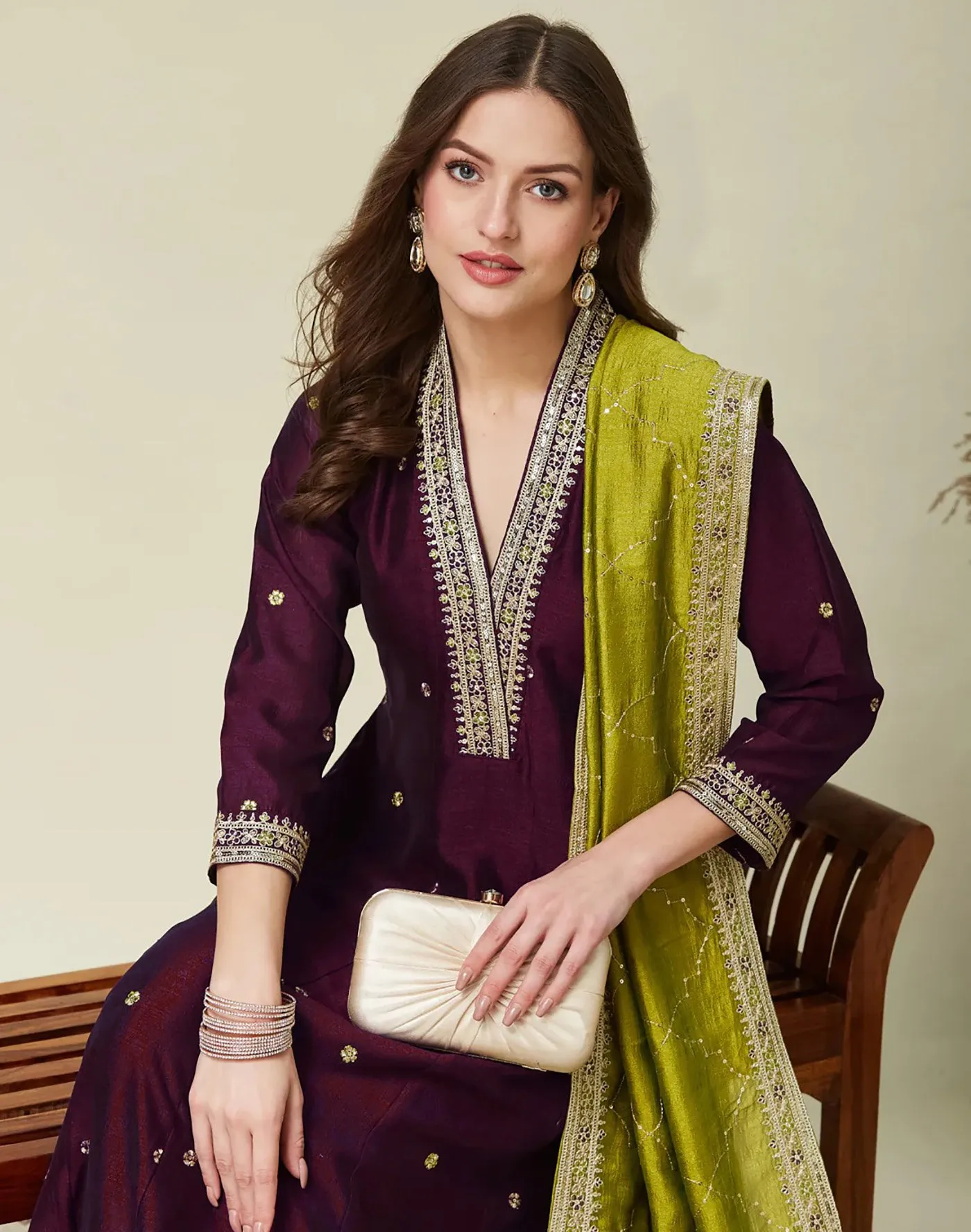 Beautiful FFD Vichitra Embroidery Anarkali Readymade Dress Wholesale 2026