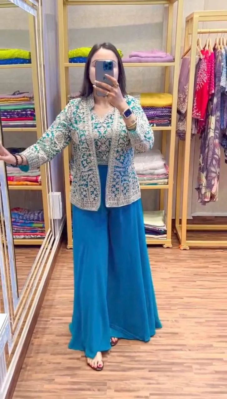 Stylish RBC 1114 Faux Georgatte Designer Embroidery Readymade Dress Wholesale 2026