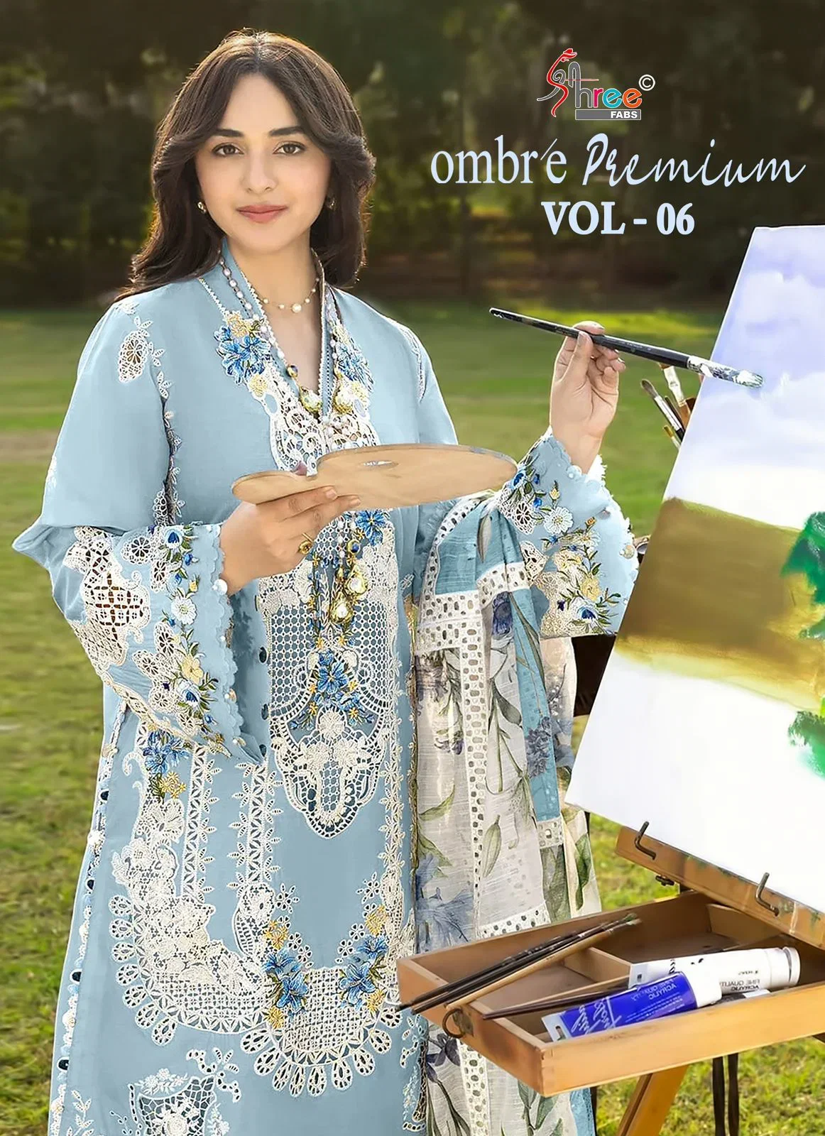 Shree Ombre 4195 To 4200 Cotton Dupatta Cotton Pakistani Suit Wholesale