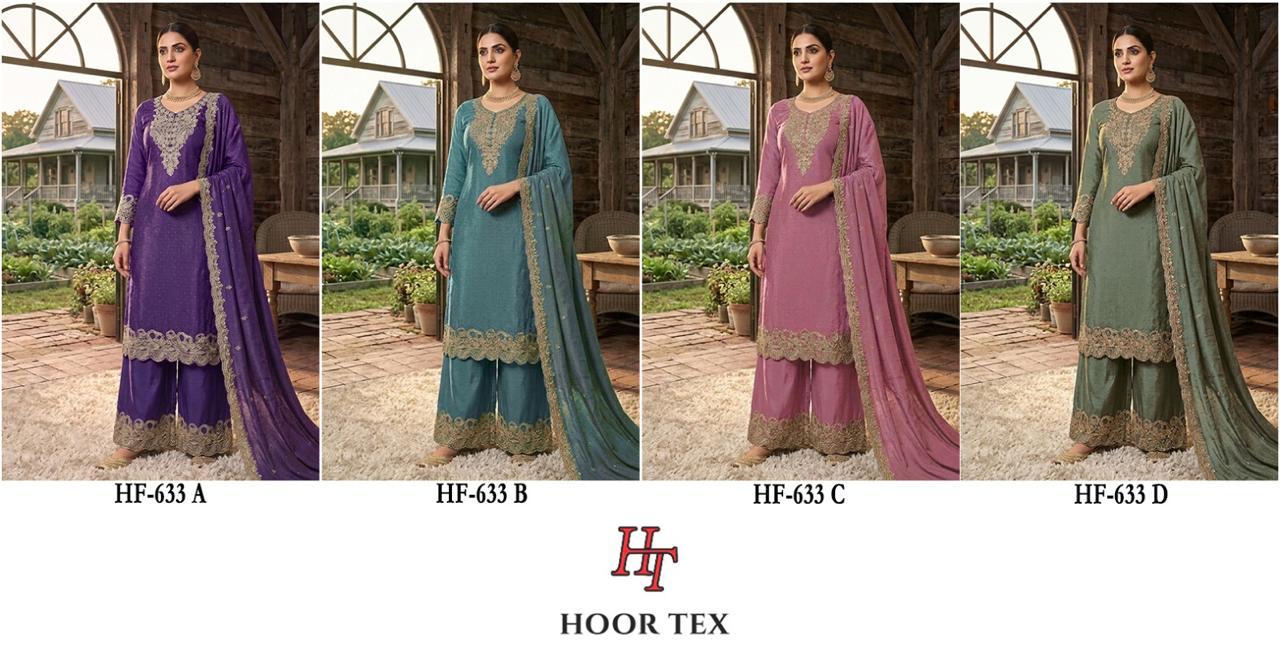 Buy Hoor Tex 633 A To D Crunchy Embroidered Salwar Kameez Wholesale 2026