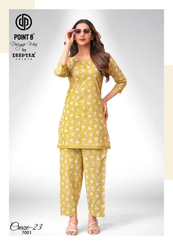 Stylish Deeptex Craze Vol 7 Cotton Printed Fancy Cord Set Collection Wholesale 2026