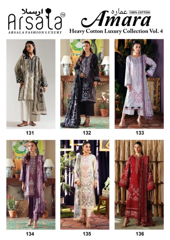 Latest Arsala Amara Vol 4 Readymade Cotton Karachi Kurti Pant With Dupatta Wholesale 2026