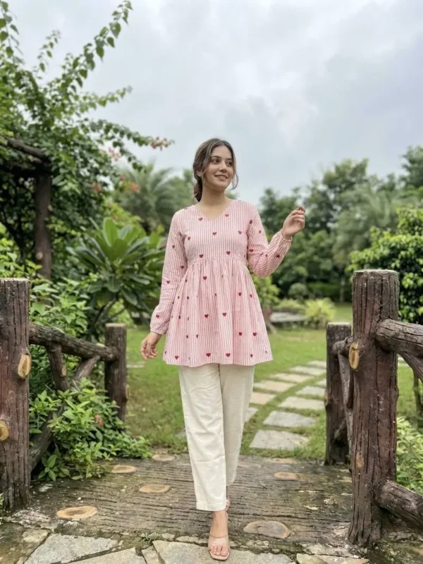 Beautiful Lw 9337 Cotton Embroidered Tops With Bottom Collection Wholesale 2026